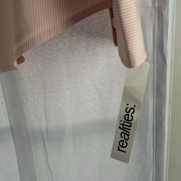 Realities 100% Cotton Long Sleeve Shirt Top Button Down Pale Pink EUC Size 16 - Picture 6 of 9